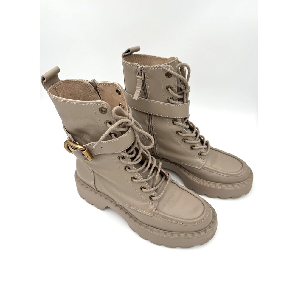 Uterque Women's Leather Ankle Boots 5108/880/040 /Size 7.5 US / Removable Buckle